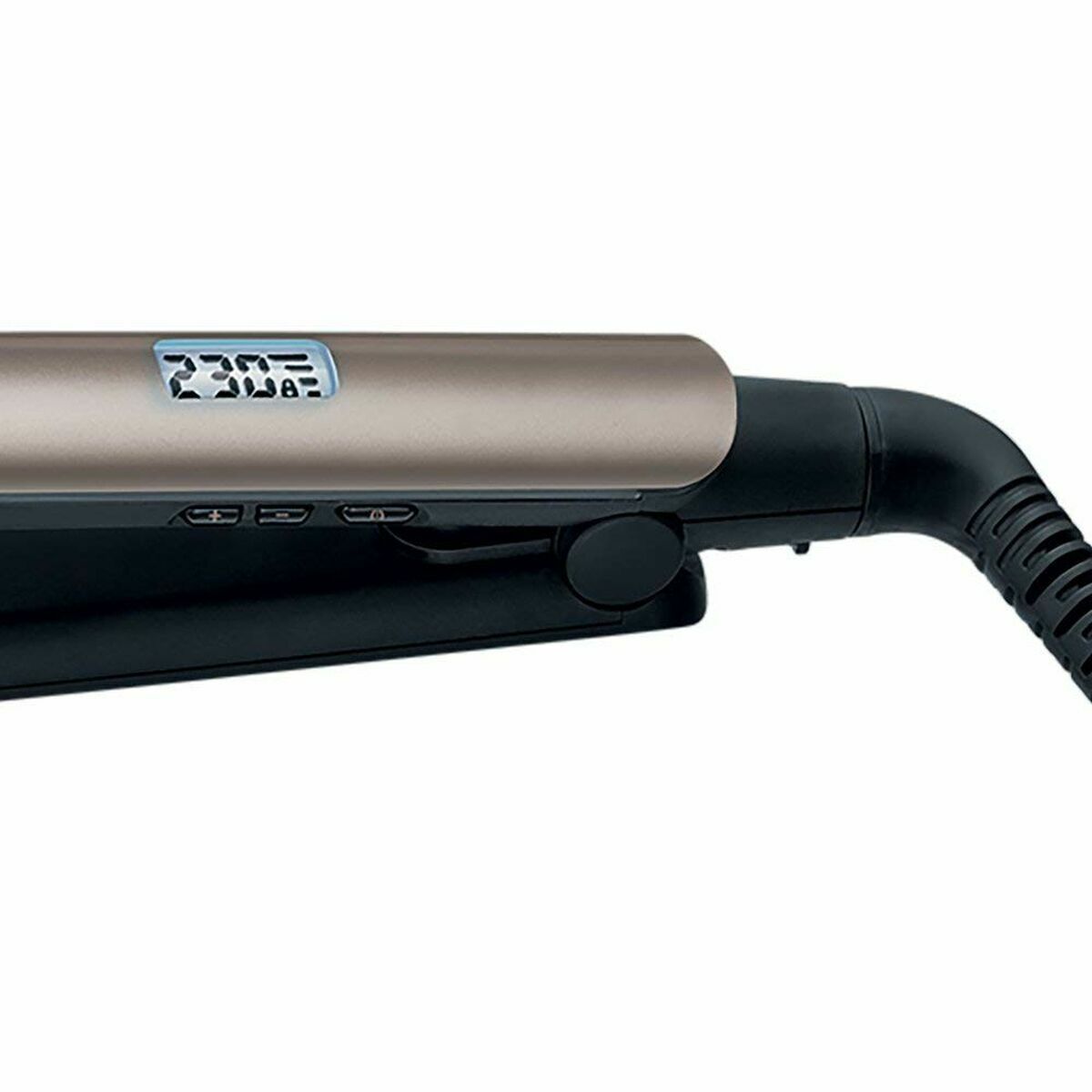 Lisseur à cheveux Remington S8540 Marron Noir, affichage numérique et câble, idéal pour tous types de cheveux.