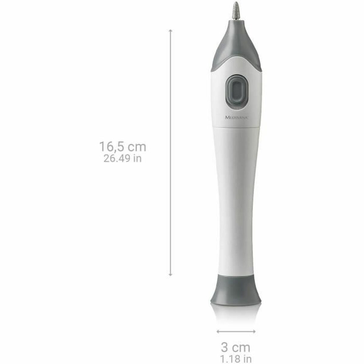 Sets de manucure et de pédicure Medisana 85140 Blanc, taille 16,5 cm, designed for precise nail care at home.