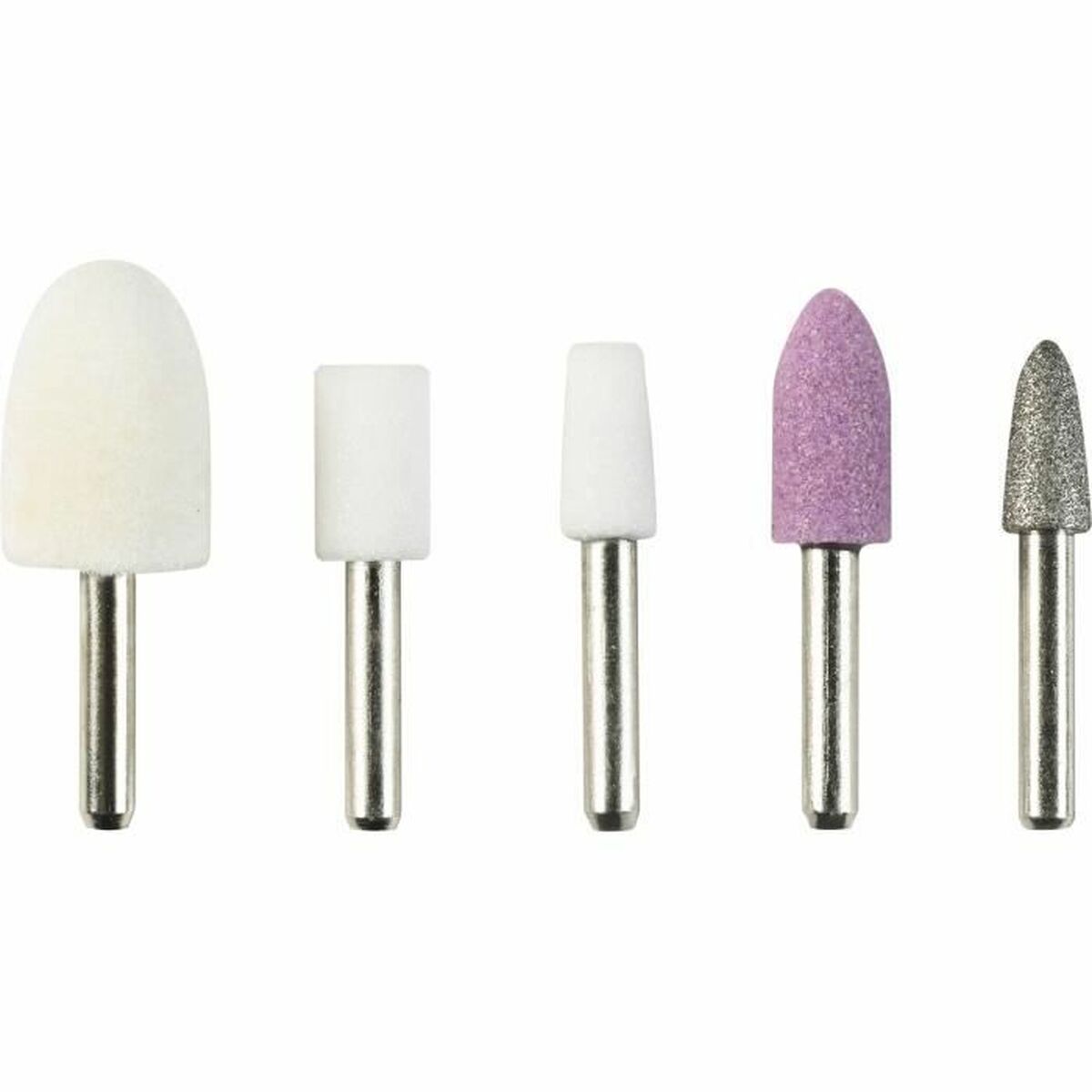 Accessoires de manucure et pédicure Medisana 85140, cinq embouts de polissage pour soins des ongles.