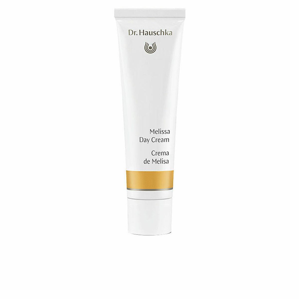 Dr. Hauschka Melissa Day Cream (30 ml) in a white tube, a hydrating face cream for enhanced beauty.