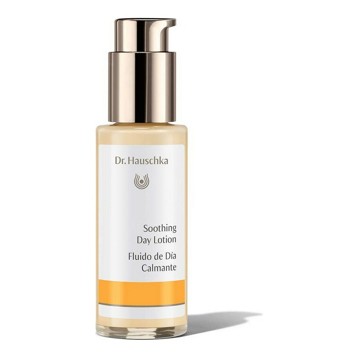 Dr. Hauschka Soothing Day Lotion, 50 ml bottle for sensitive skin, promotes calmness and hydration for irritated skin.