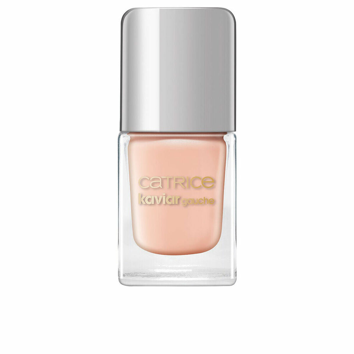 Catrice Kaviar Gauche C02-eternal shine nail polish bottle with a silver cap, 10.5 g.
