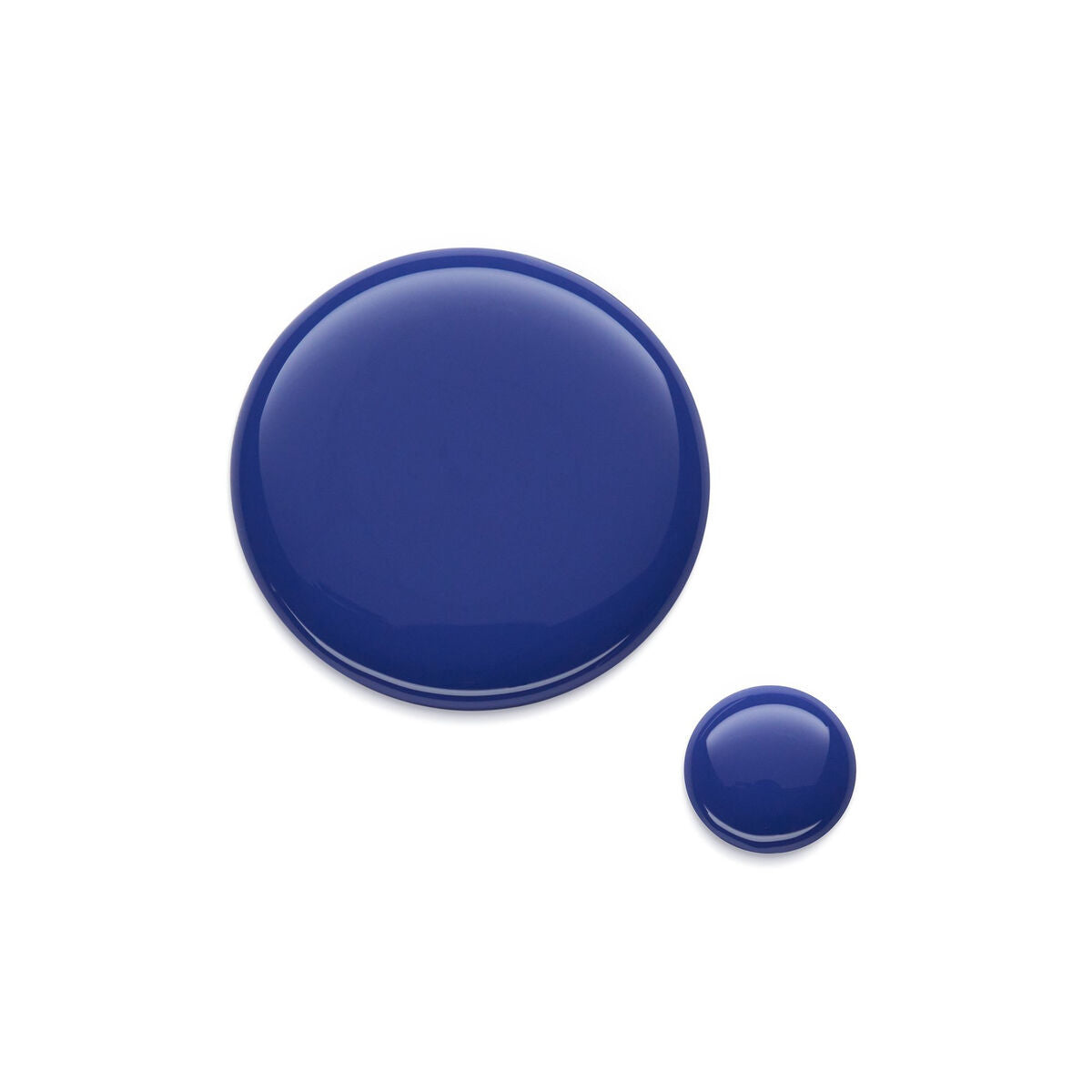 Catrice Iconails 130-meeting vibes nail polish gel texture in a vibrant blue color on a white background.