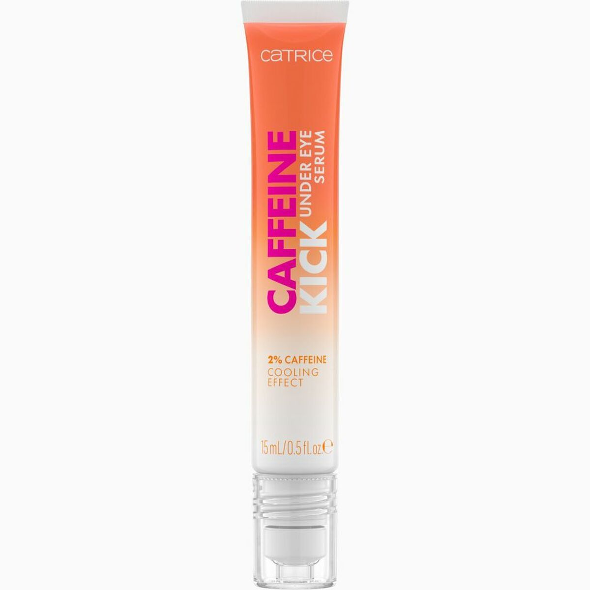 Catrice Caffeine Kick under-eye serum in a tube with cooling effect, perfect for reducing puffiness and dark circles.