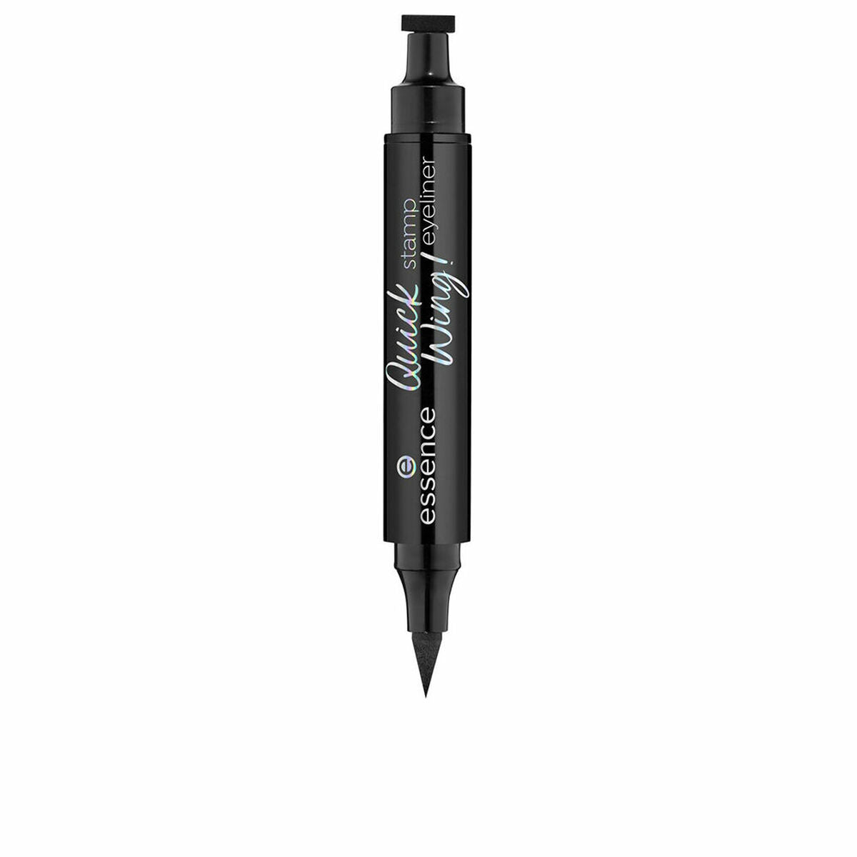 Essence Quick Wing stamp eyeliner, vegan, cruelty-free, alcohol-free, and fragrance-free in black.