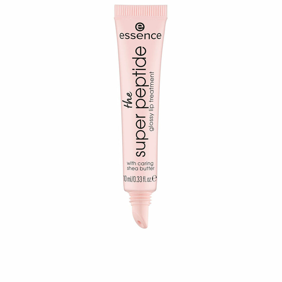 Baume à lèvres Essence THE SUPER PEPTIDE 10 ml, rose, végane, non testé sur animaux, avec beurre de karité.