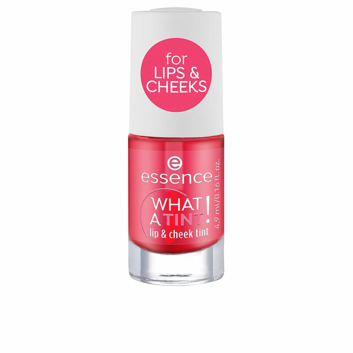Teinture pour joues et lèvres Essence WHAT A TINT! Nº 02-Coral Sunset 4,9 ml, vegan and cruelty-free makeup option.