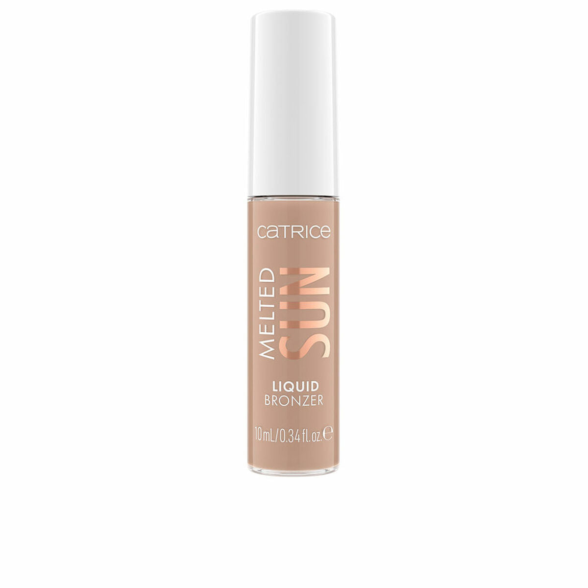 Catrice MELTED SUN Liquid Bronzer in a 10 ml bottle, vegan, cruelty-free, alcohol-free, for women.