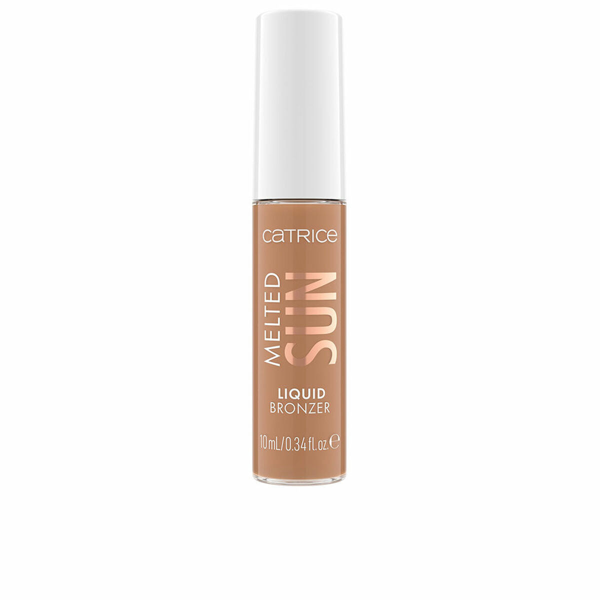 Catrice MELTED SUN Liquid Bronzer in a 10ml container, vegan, cruelty-free, alcohol-free, and fragrance-free.