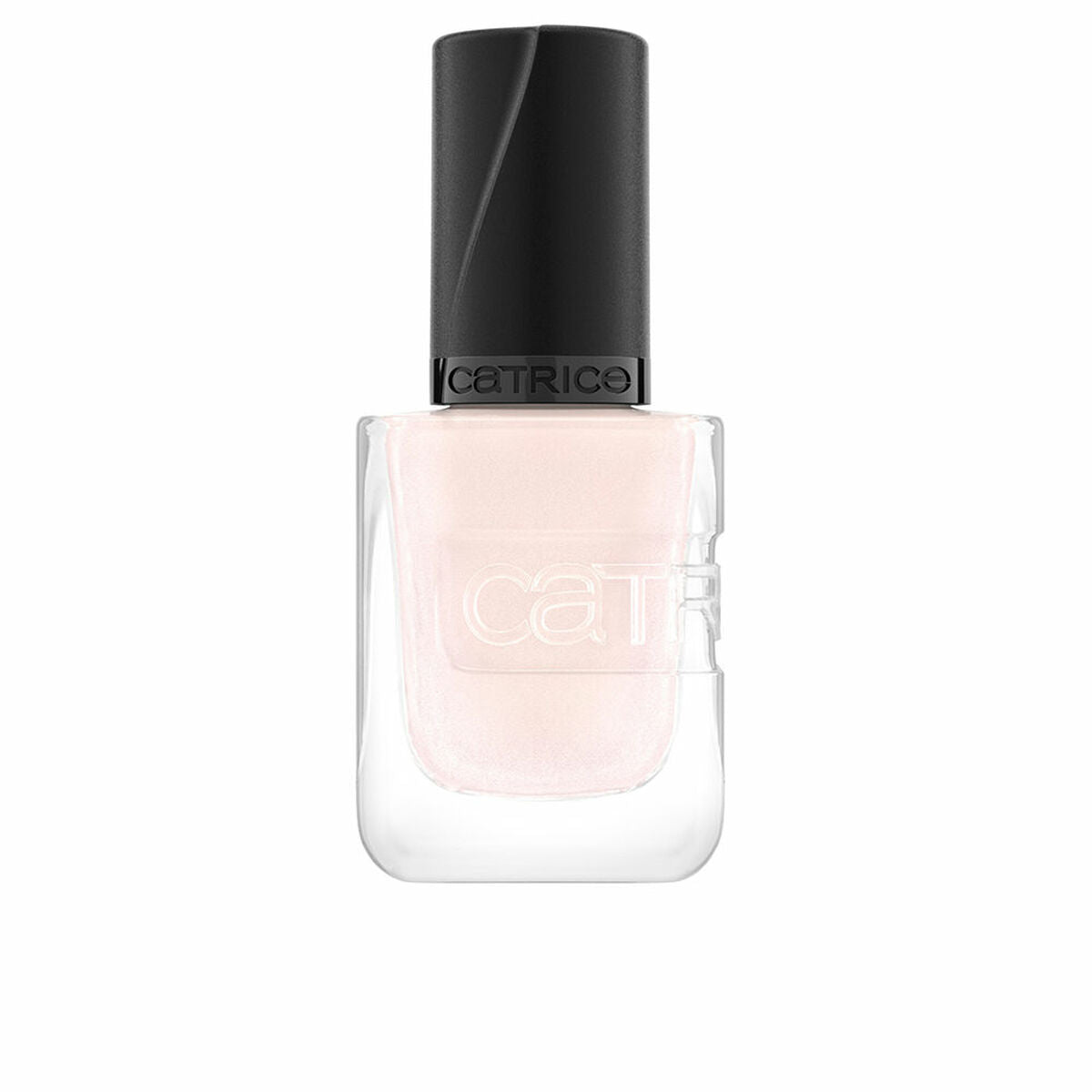 Vernis à ongles Catrice GEL AFFAIR, flacon transparent avec capuchon noir, tendance sans parfum.
