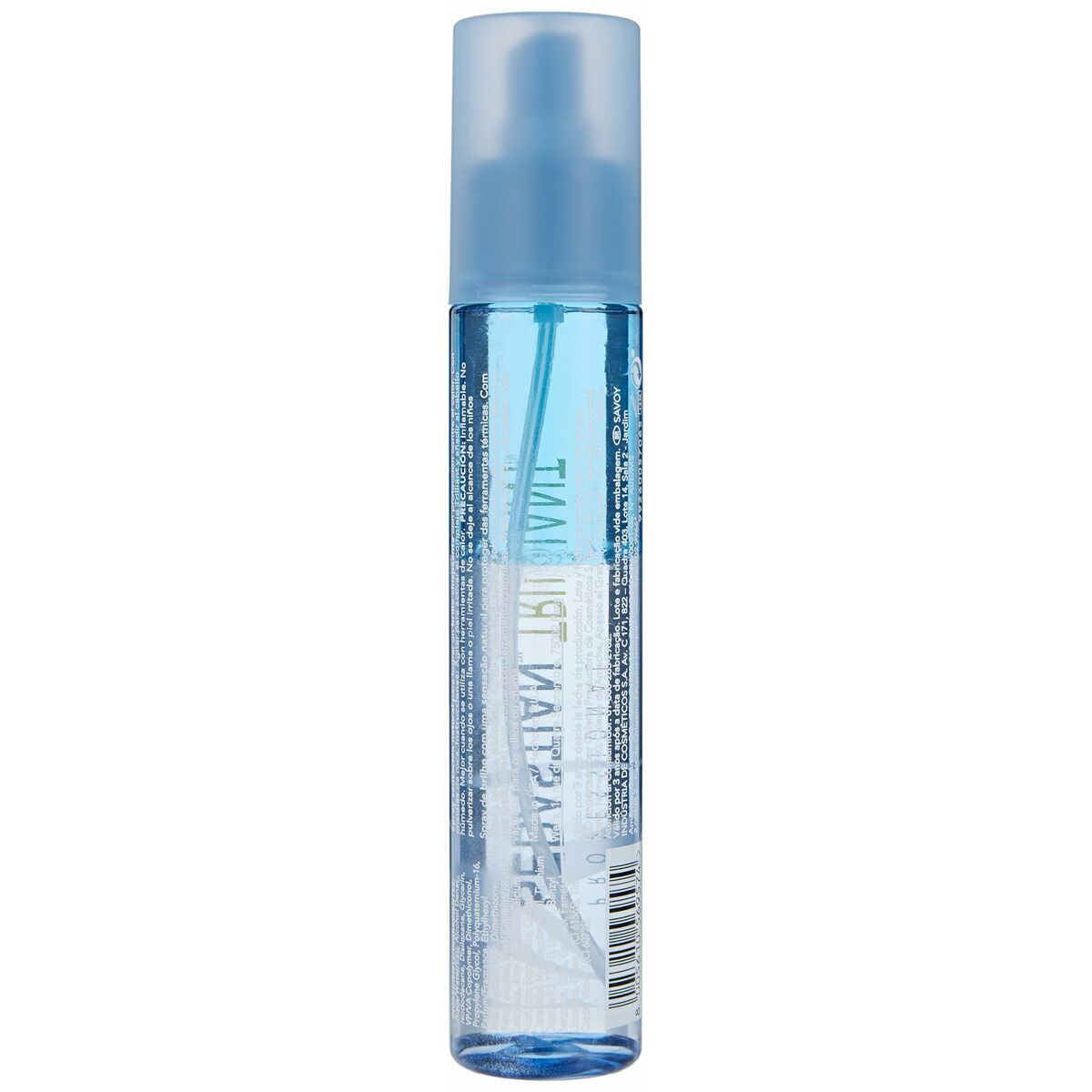 Masque pour cheveux Sebastian TRILLIANCE 150 ml dans flacon spray bleu, idéal pour tous types de cheveux.