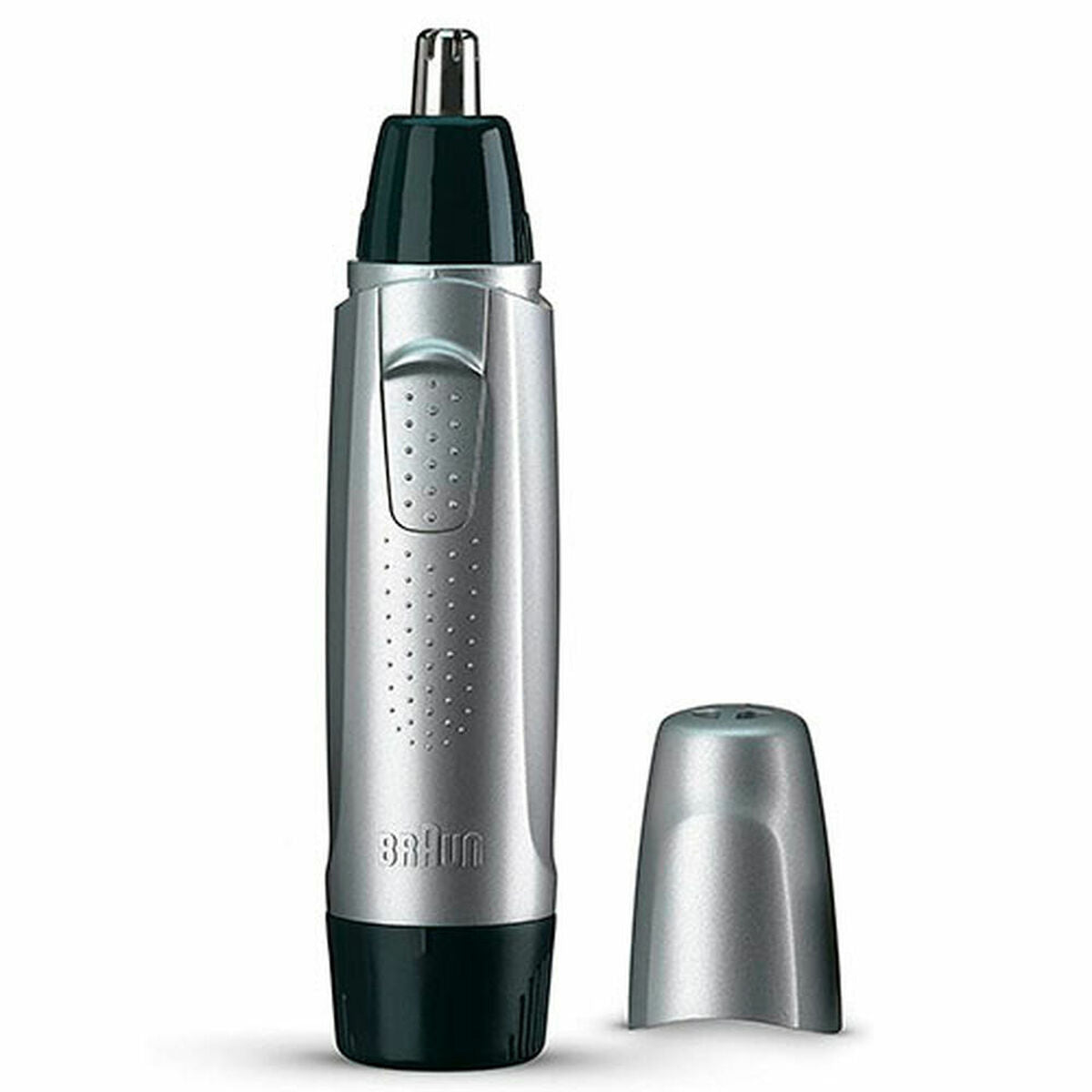 Tondeuse Braun EN10, tondeuse à oreilles et nez sans fil, métallique et ergonomique, résistante à l'eau et lavable.