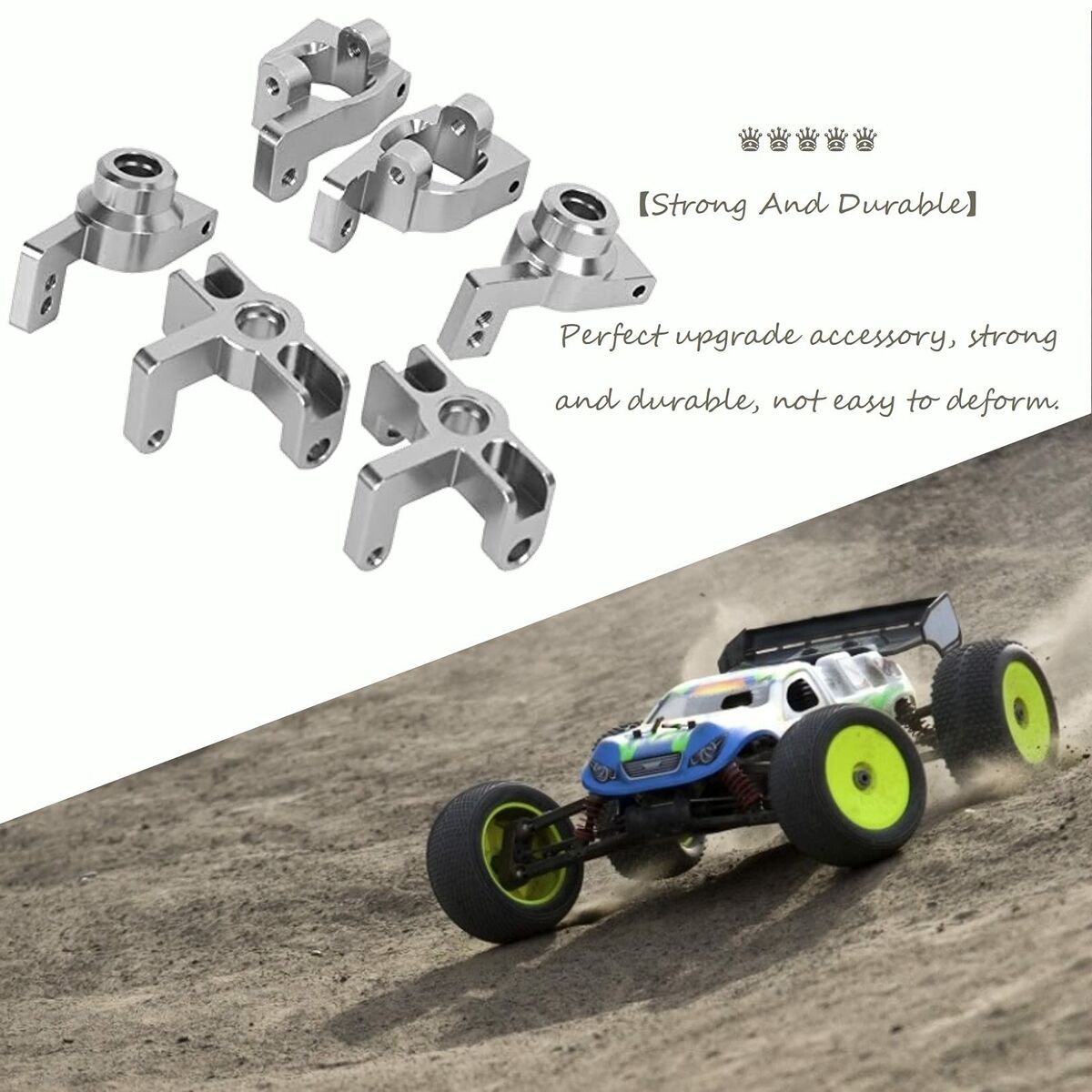 Upgrade accessories for RC cars, strong and durable parts perfect for enhancing performance on any terrain.