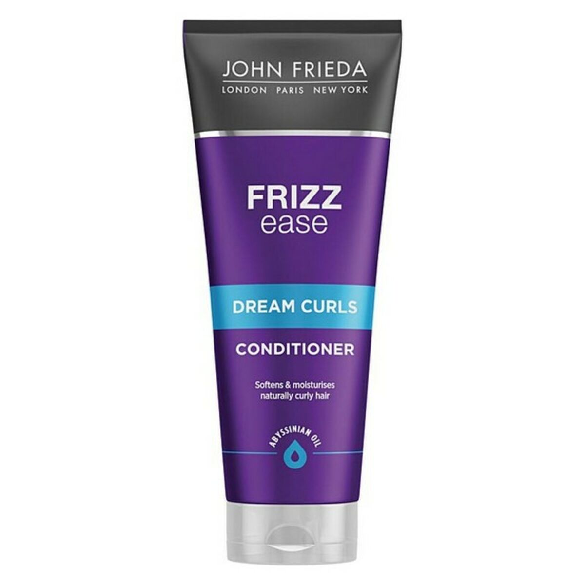 Après-shampoing Frizz-Ease John Frieda, 250 ml, pour cheveux frisés, hydrate et adoucit les boucles naturelles.