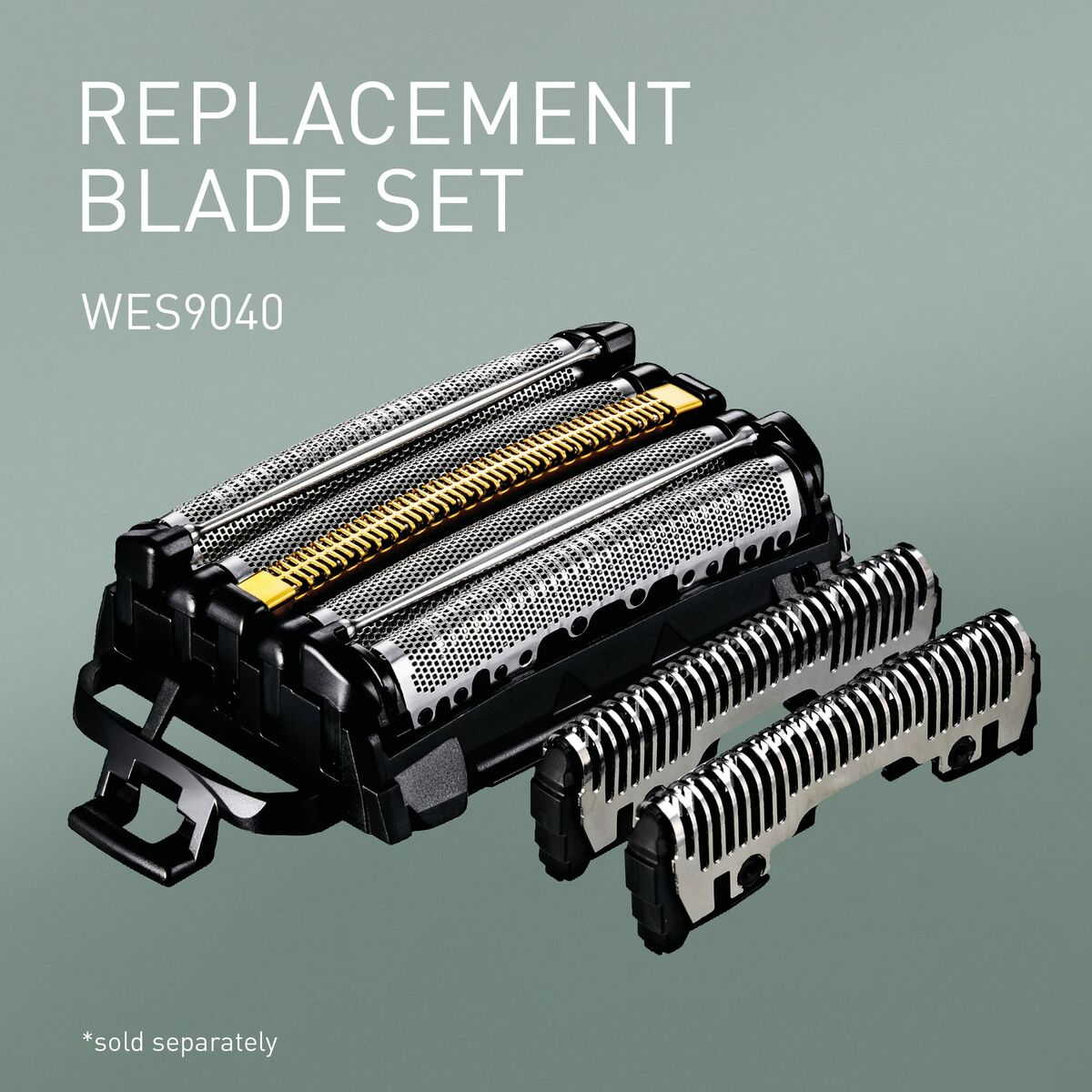 Panasonic WES9040 replacement blade set for electric shavers, featuring precision steel blades and durable design.