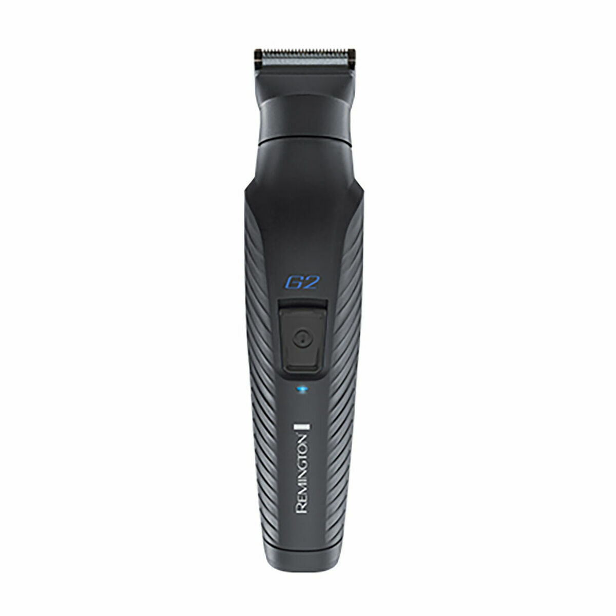 Coupe sans fil Remington G2, tondeuse rechargeable en acier inoxydable, couleur noire avec indicateur LED.