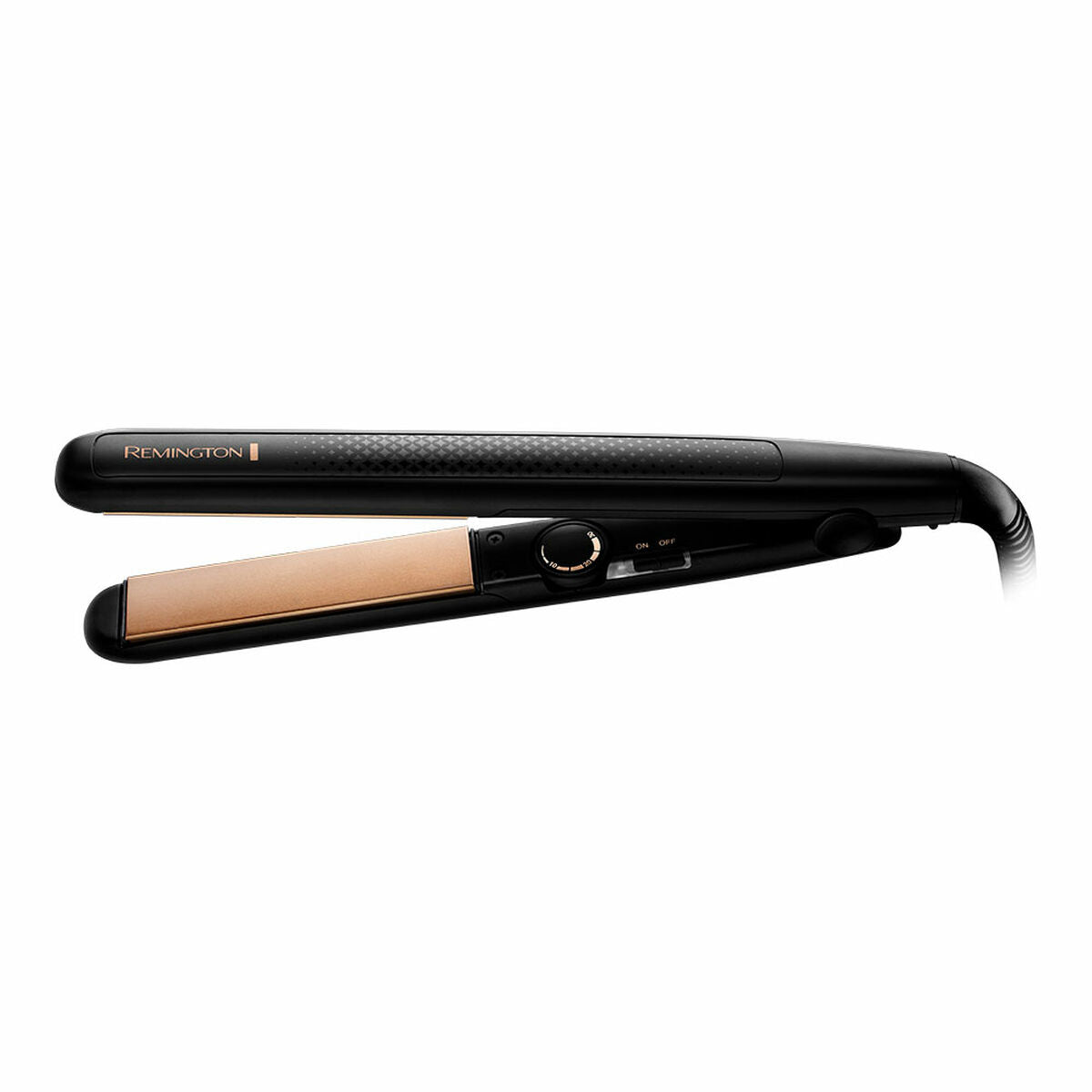 Lisseur à cheveux Remington Noir, chauffage rapide en 15s, température jusqu'à 230ºC, idéal pour un look stylé.