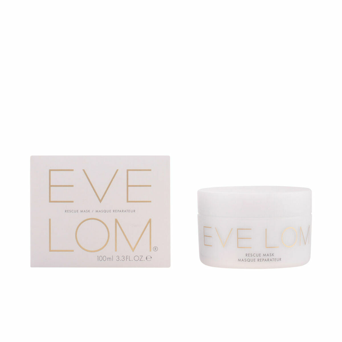 Eve Lom Cleansing and Regenerating Mask 100ml package and jar for women, premium beauty product.