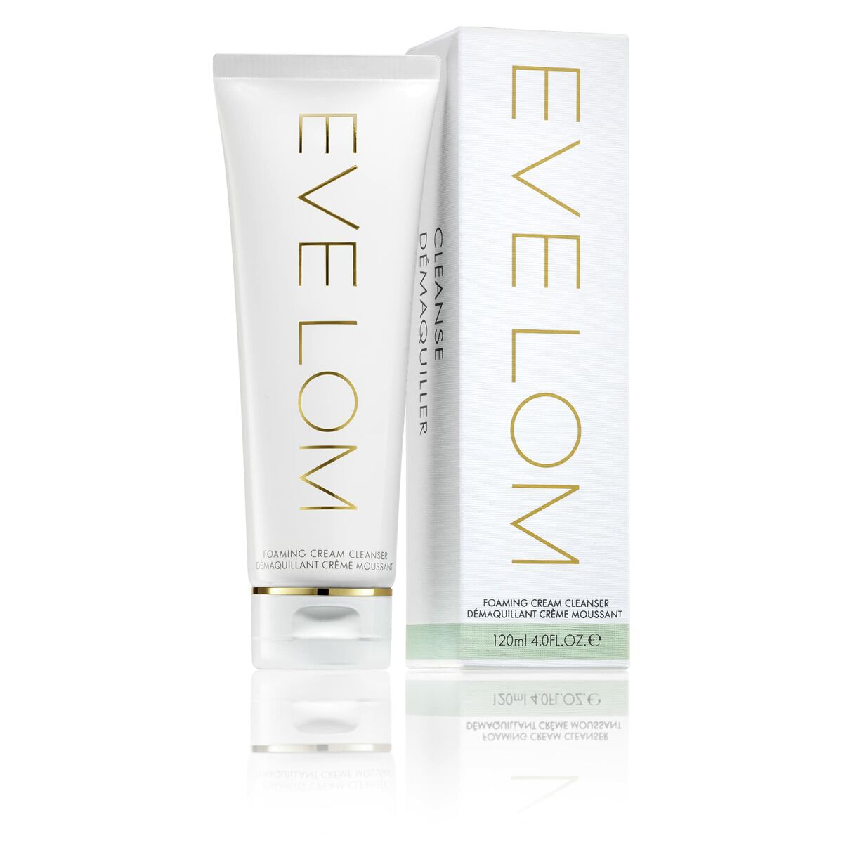Eve Lom Mousse nettoyante 120ml avec pack, soin hydratant et rafraîchissant pour une peau éclatante.