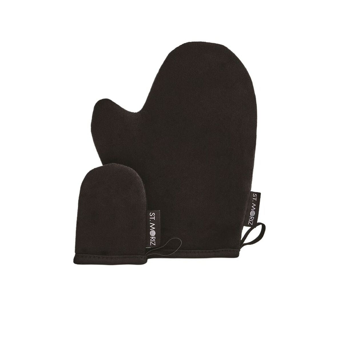Gant Applicateur Autobronzant St. Moriz Tanning Mitt en noir, set de 2, pour une application facile de bronzant.