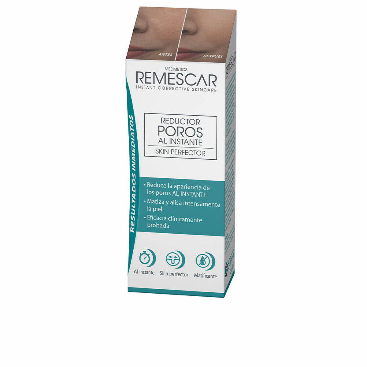 Remescar Crème anti-pores packaging, effective skin perfecting and mattifying product for refined pores.