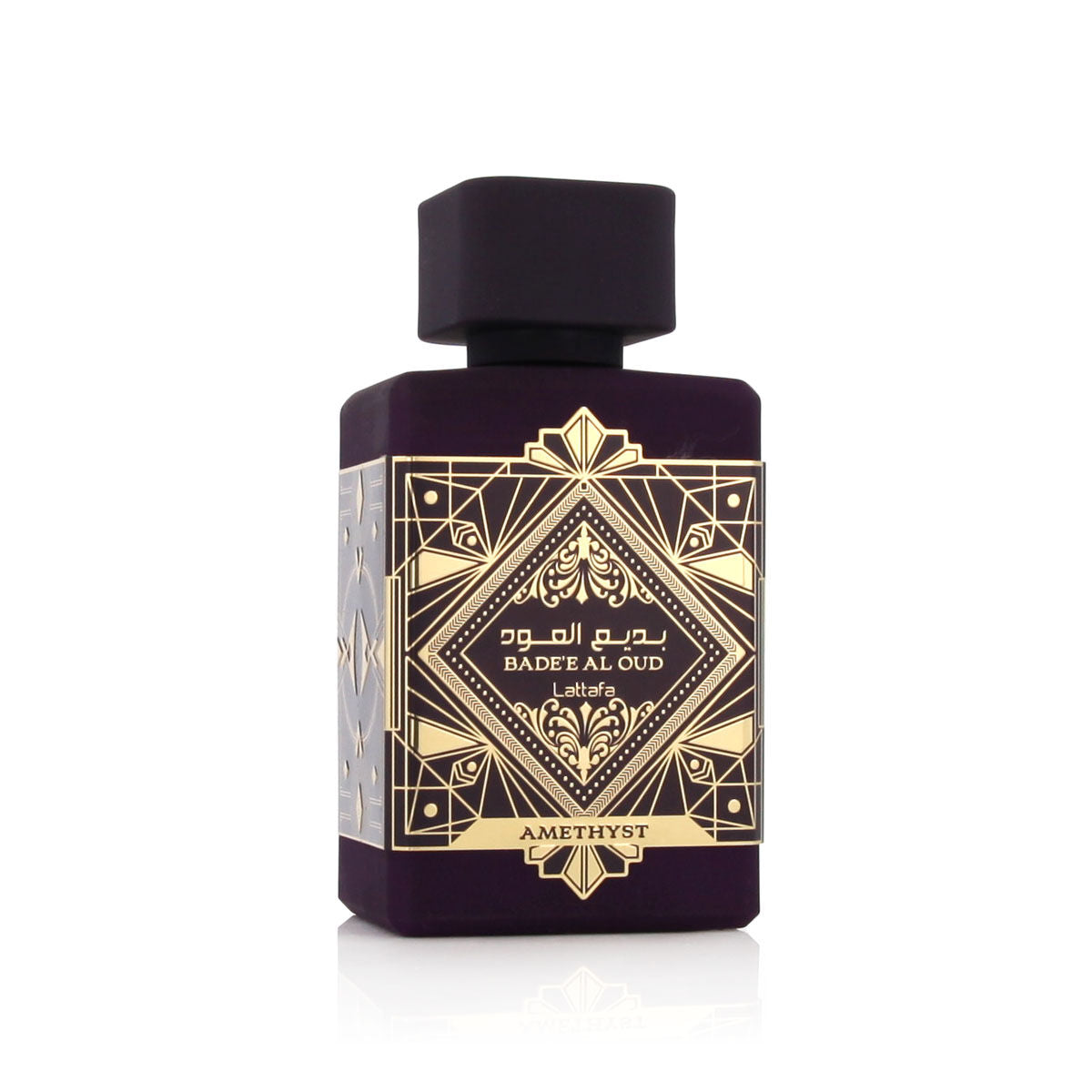 Parfum Unisexe Lattafa Bade'e Al Oud Amethyst EDP 100 ml avec flacon élégant et design raffiné.