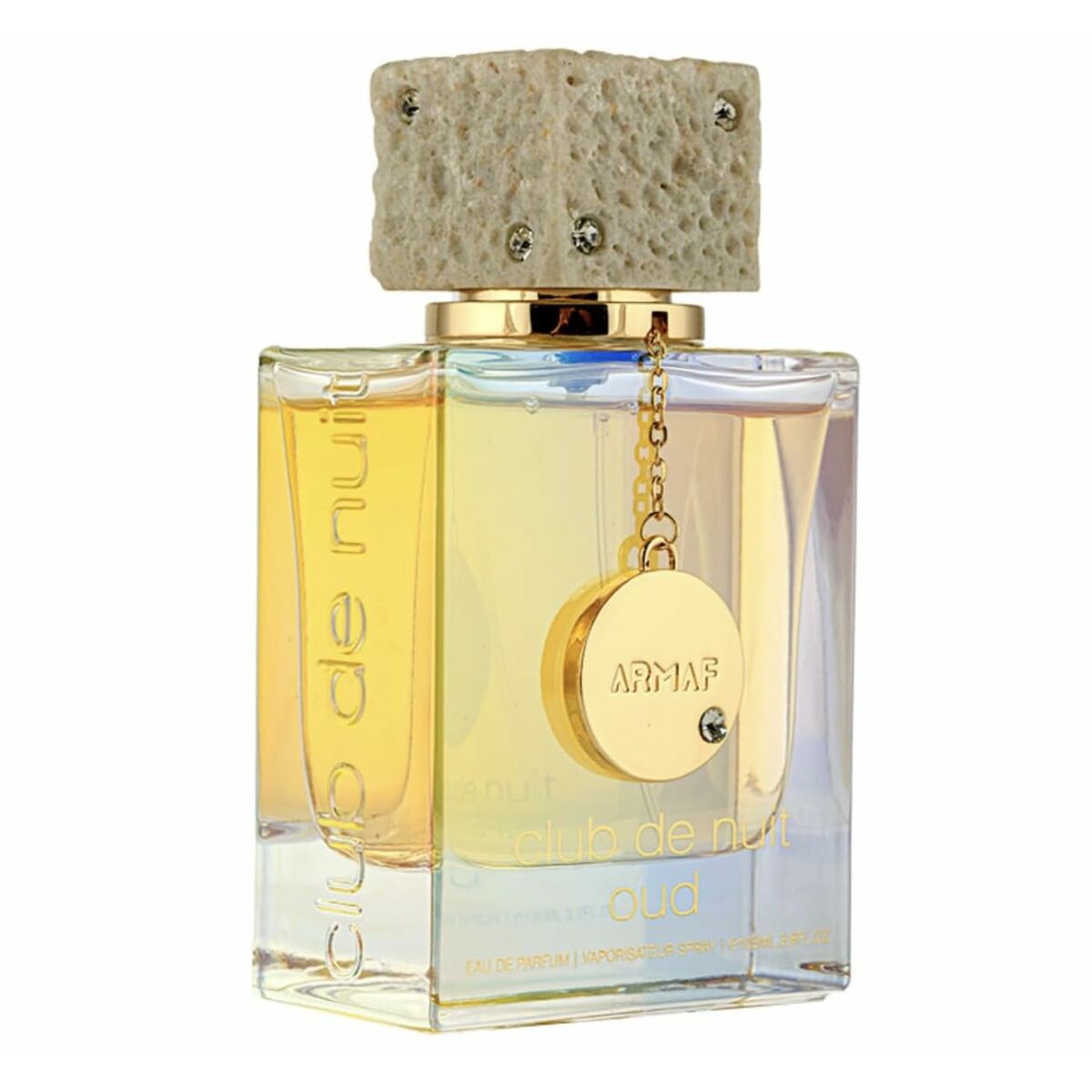 Parfum Femme Armaf Club de Nuit Oud, flacon élégant mettant en valeur la féminité et l'authenticité du parfum.