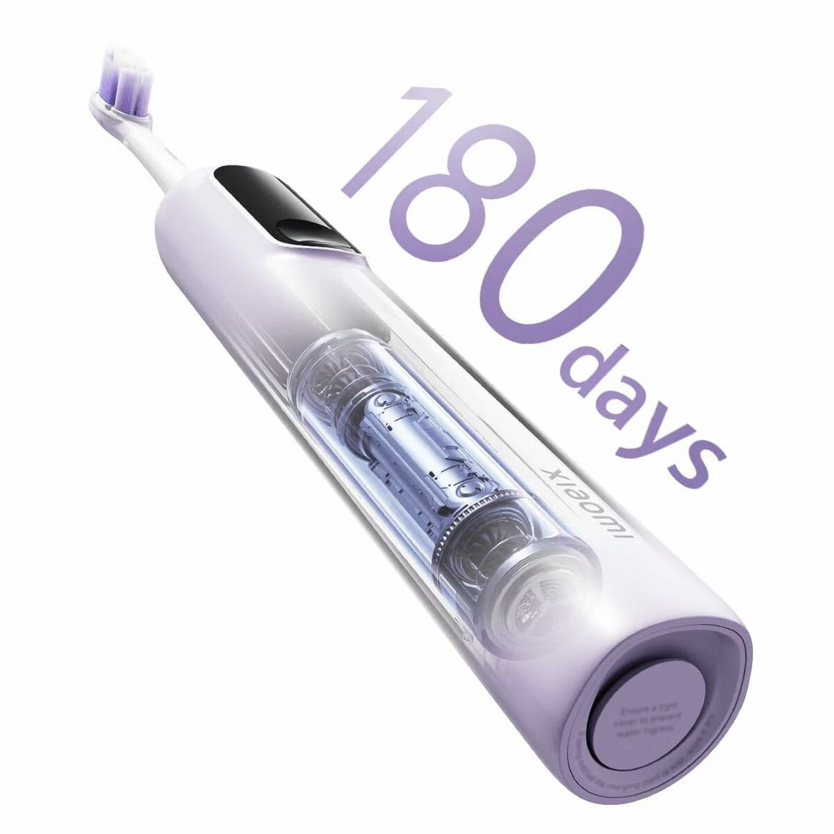 Brosse à dents électrique Xiaomi Oscillation Pro Pourpre avec autonomie de 180 jours et tête amovible.