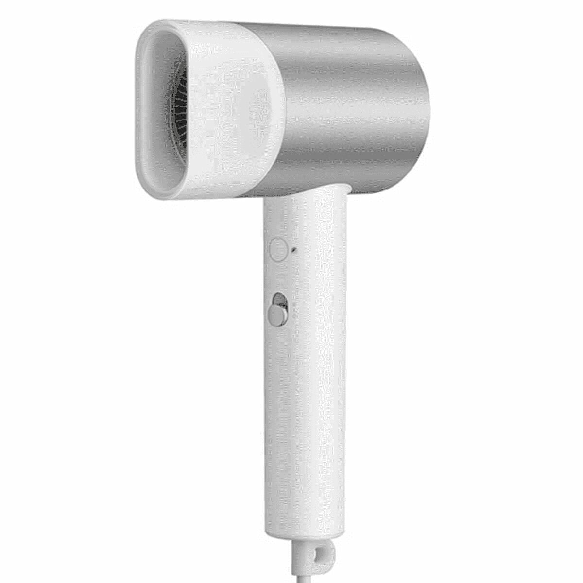 Sèche-cheveux Xiaomi IONIC HDRYER H500 1800 W blanc avec design moderne et boutons de contrôle.