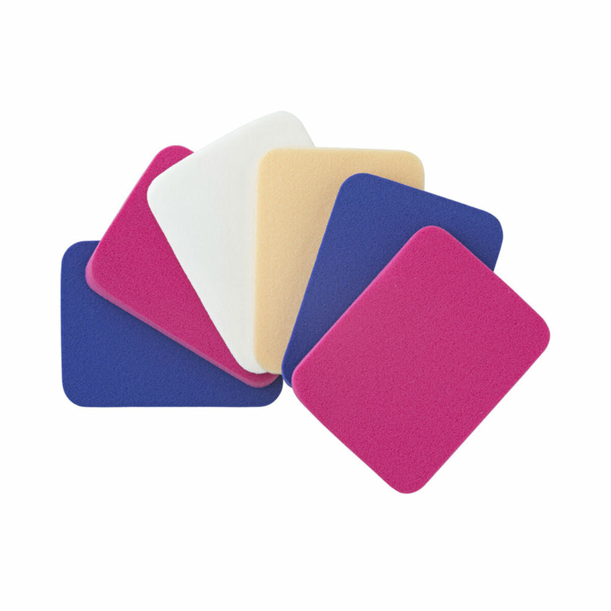 Éponges de maquillage Urban Beauty United, lot de 6 couleurs, idéales pour une application parfaite du maquillage.