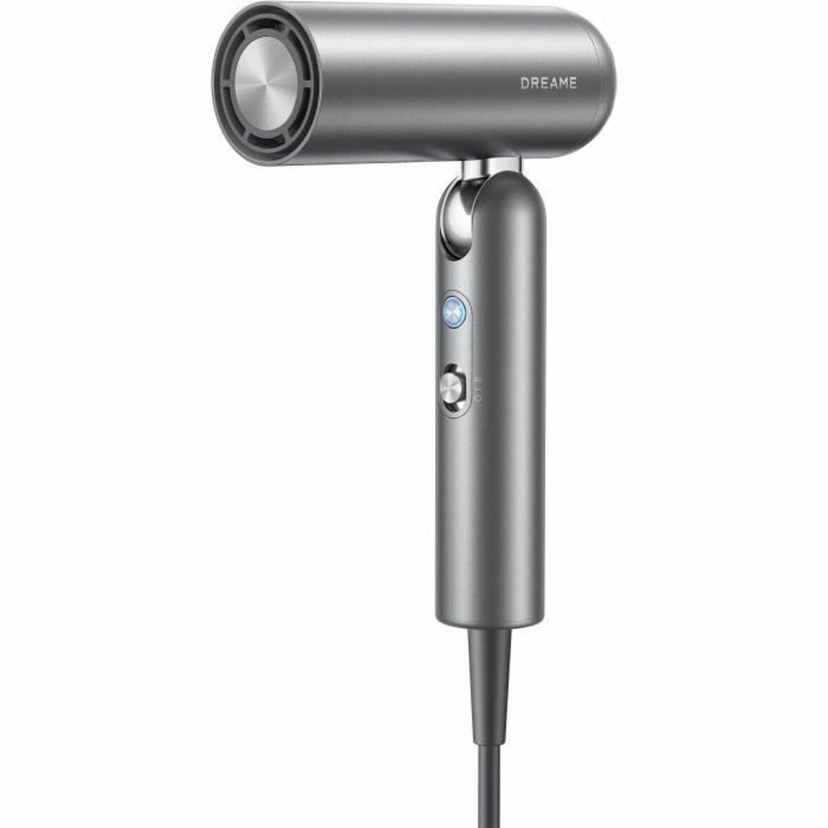 Sèche-cheveux Dreame Hair Pocket Gris, 1600W, design compact en plastique, prise EU, parfaite pour un séchage rapide.