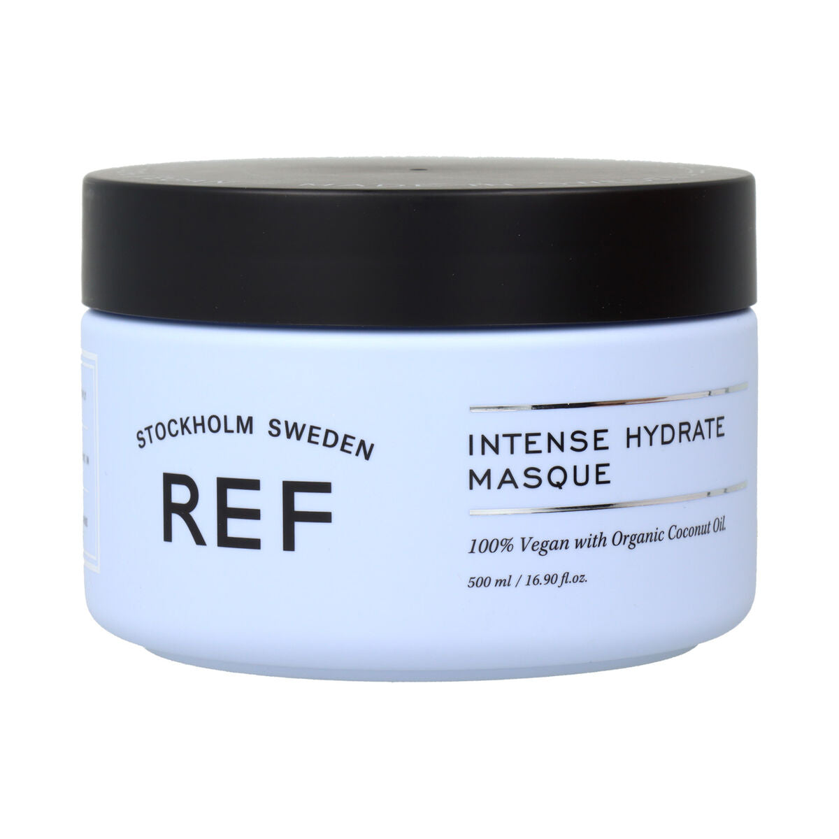 Masque pour cheveux REF INTENSE HYDRATE 500 ml, 100% vegan avec huile de coco, pour cheveux secs.