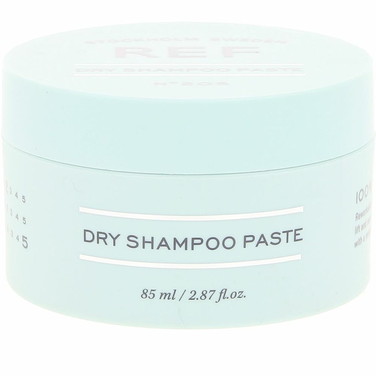 REF Dry Shampoo Paste 85 ml, vegan unisex hair care product, cruelty-free, for added volume and texture.