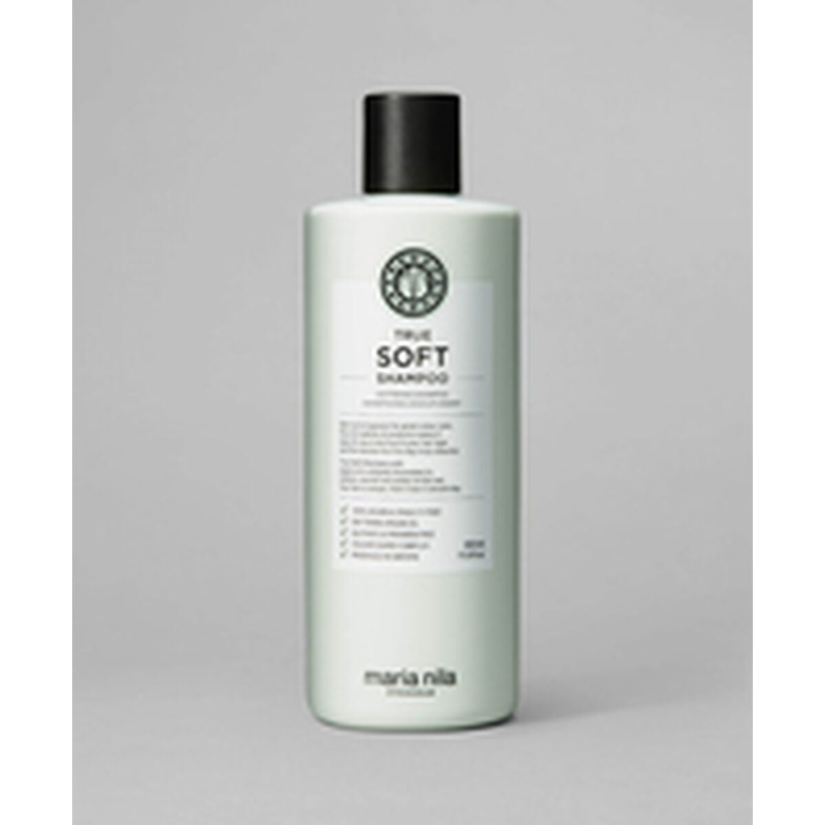 Maria Nila TRUE SOFT shampoo 350 ml for dry hair, vegan and cruelty-free, enhancing beauty and hair care.
