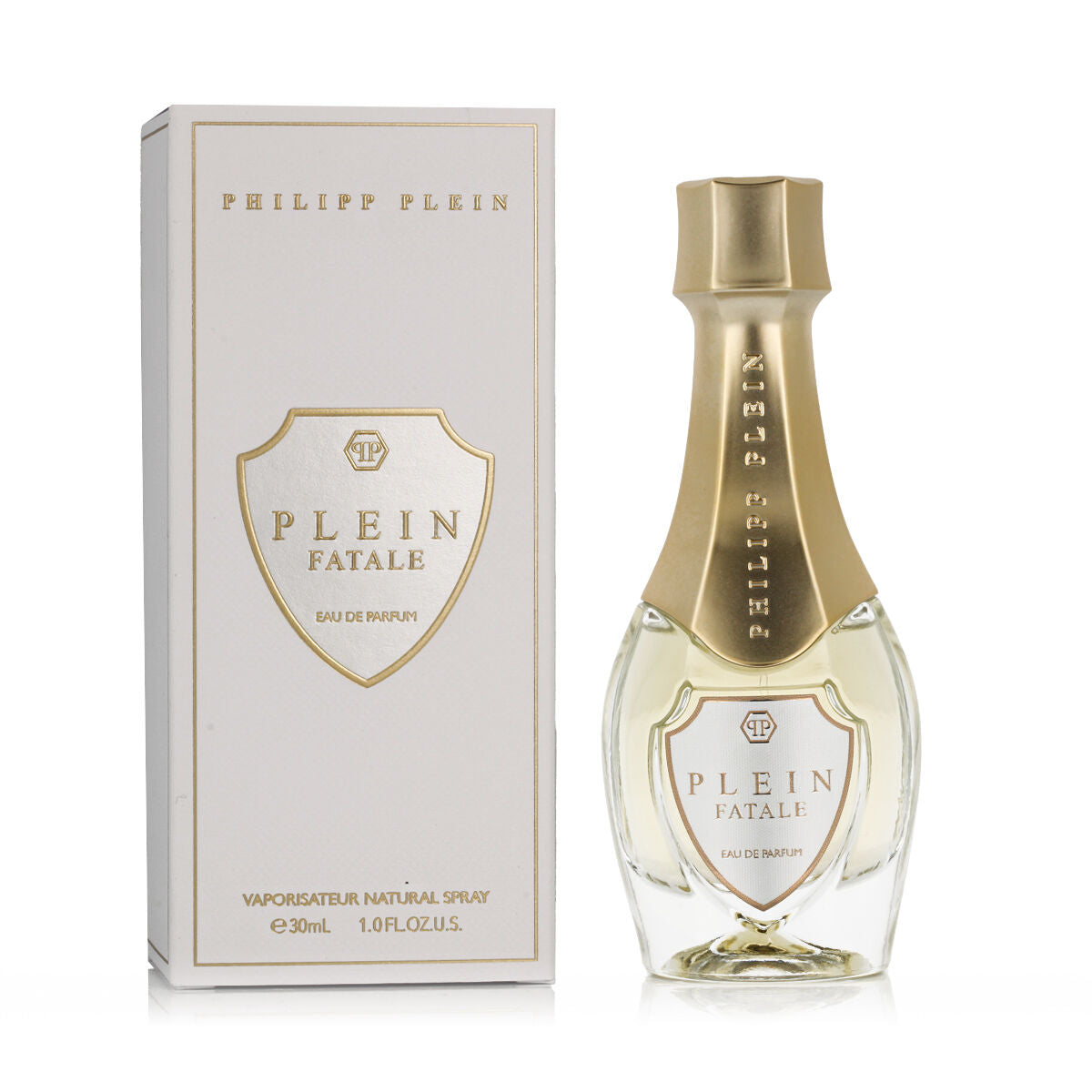 Parfum Femme PHILIPP PLEIN Plein Fatale 30 ml, Eau de Parfum, flacon élégant avec emballage doré.