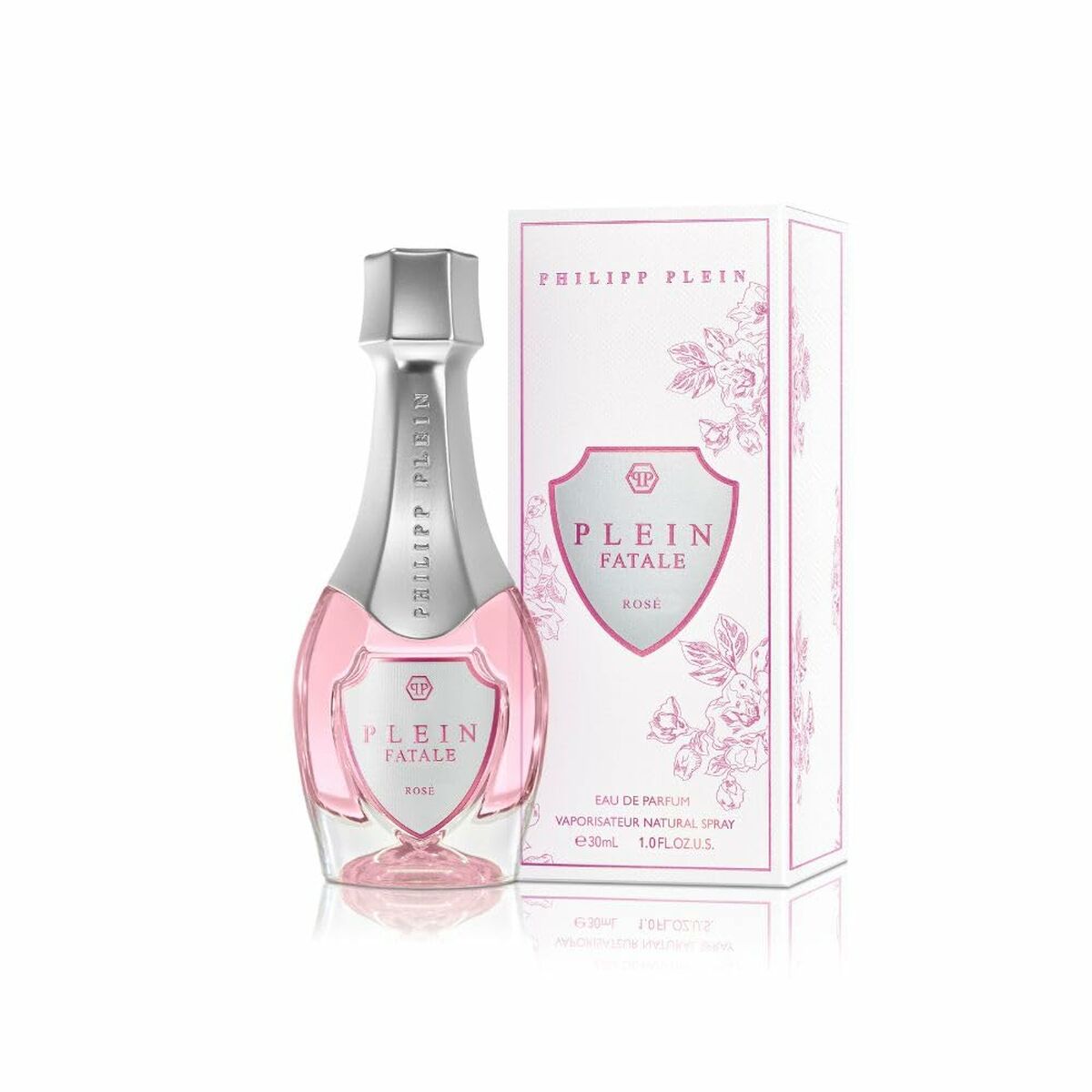 Parfum Femme PHILIPP PLEIN Plein Fatale Rosé 30 ml, élégant flacon de parfum avec boîte, parfum pour femmes.