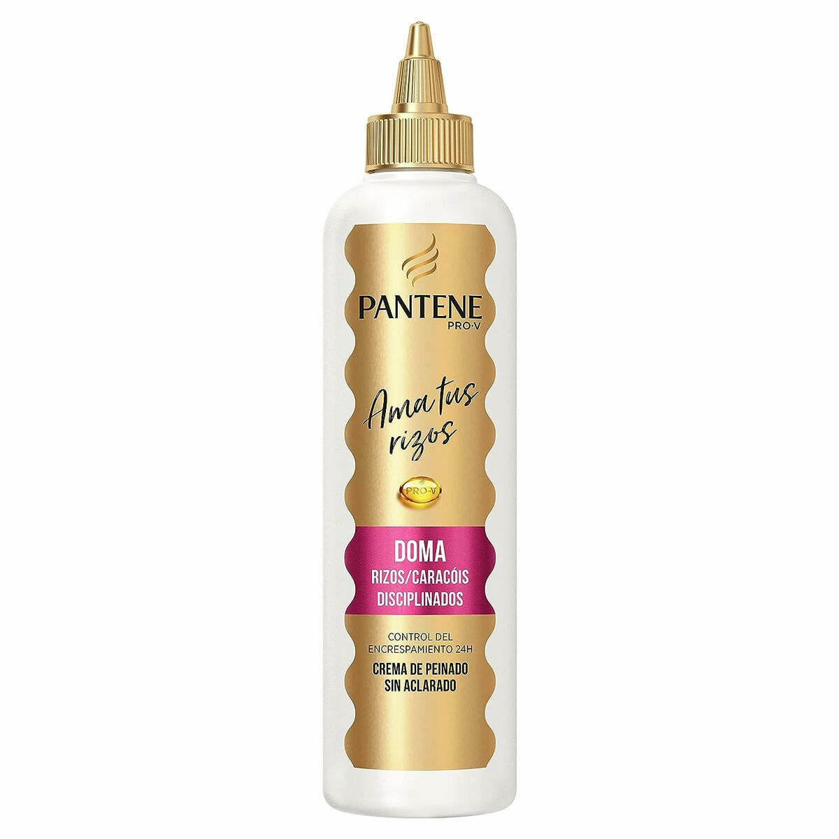 Crème stylisant Pantene PRO-V 270 ml pour cheveux frisottés, contrôle 24h, texture crémeuse, sans rinçage.