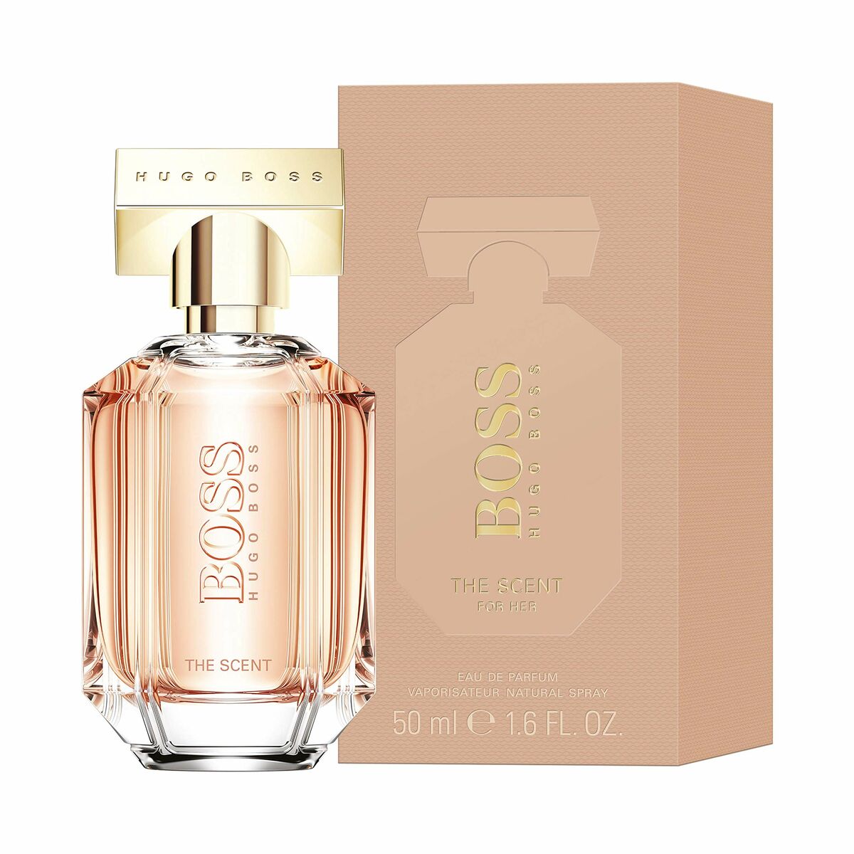 Parfum Femme Hugo Boss The Scent For Her EDP 50 ml in elegant bottle with box, perfect for enhancing femininity.
