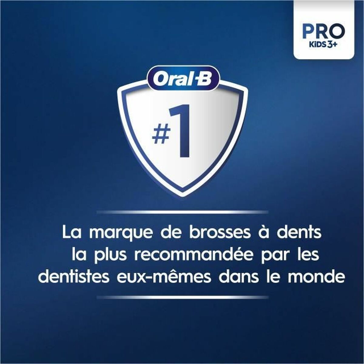 Logo Oral-B #1, brosse à dents recommandée par les dentistes dans le monde, pour enfants.