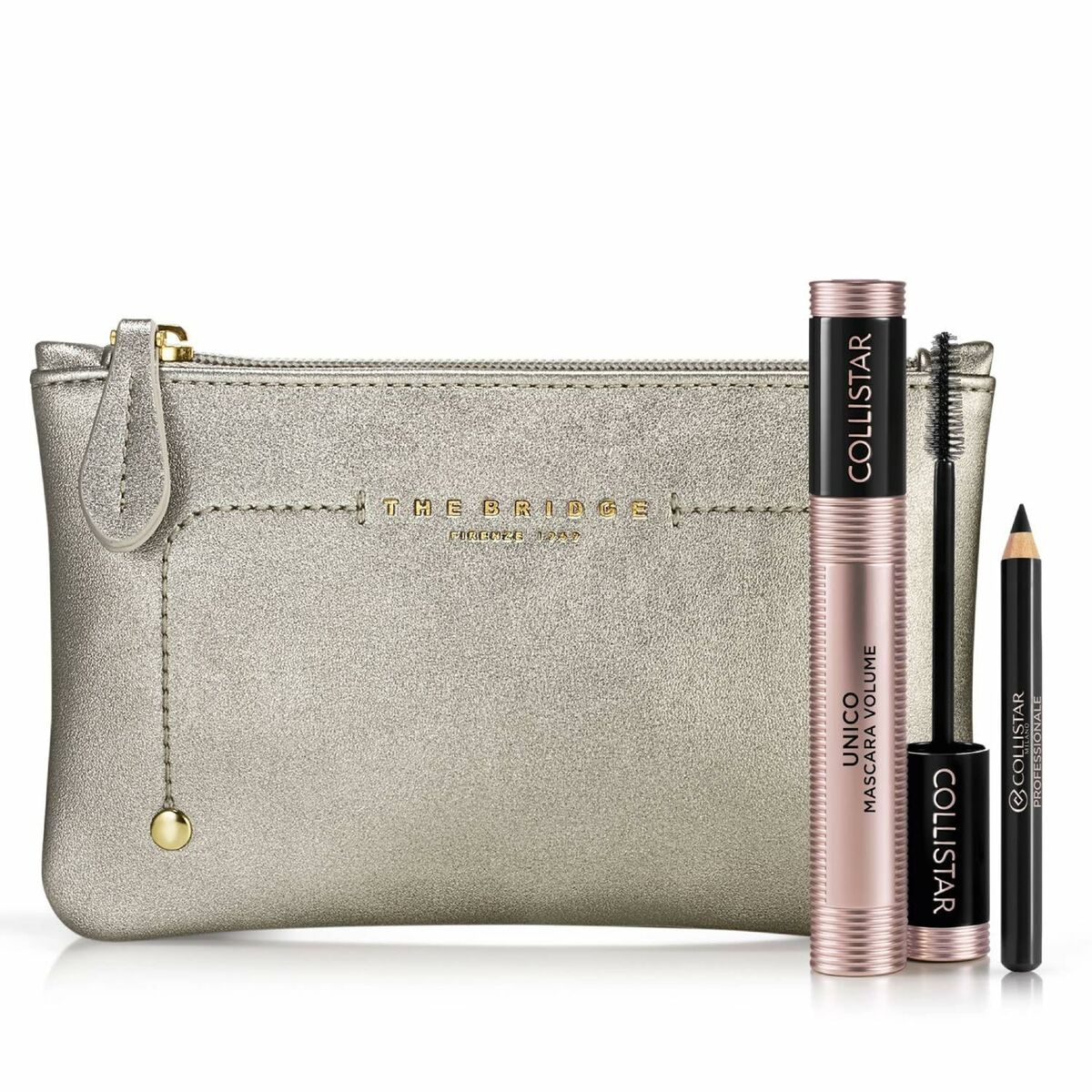Set de maquillage Collistar UNICO avec trousse, crayon pour les yeux et mascara, 3 pièces.