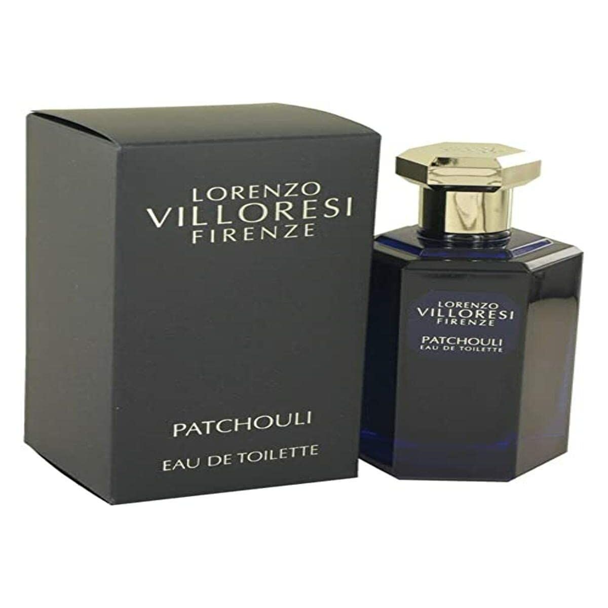 Parfum Lorenzo Villoresi Firenze Patchouli Eau de Toilette 100 ml avec emballage élégant.