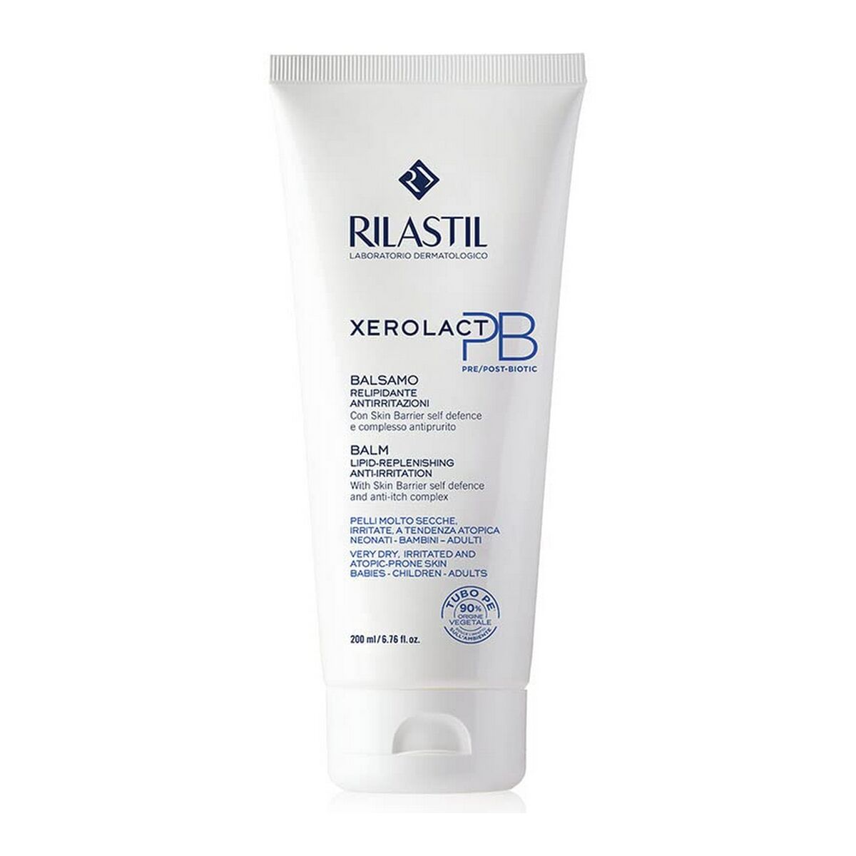Crème Réparatrice pour Bébés Rilastil Xerolact Pb 200 ml, hydratant et apaisant pour les peaux sensibles des bébés.