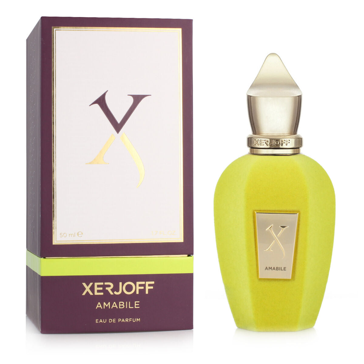 Parfum Unisexe Xerjoff Amabile EDP 50 ml, bouteille et emballage élégant, fragrance unique et authentique.