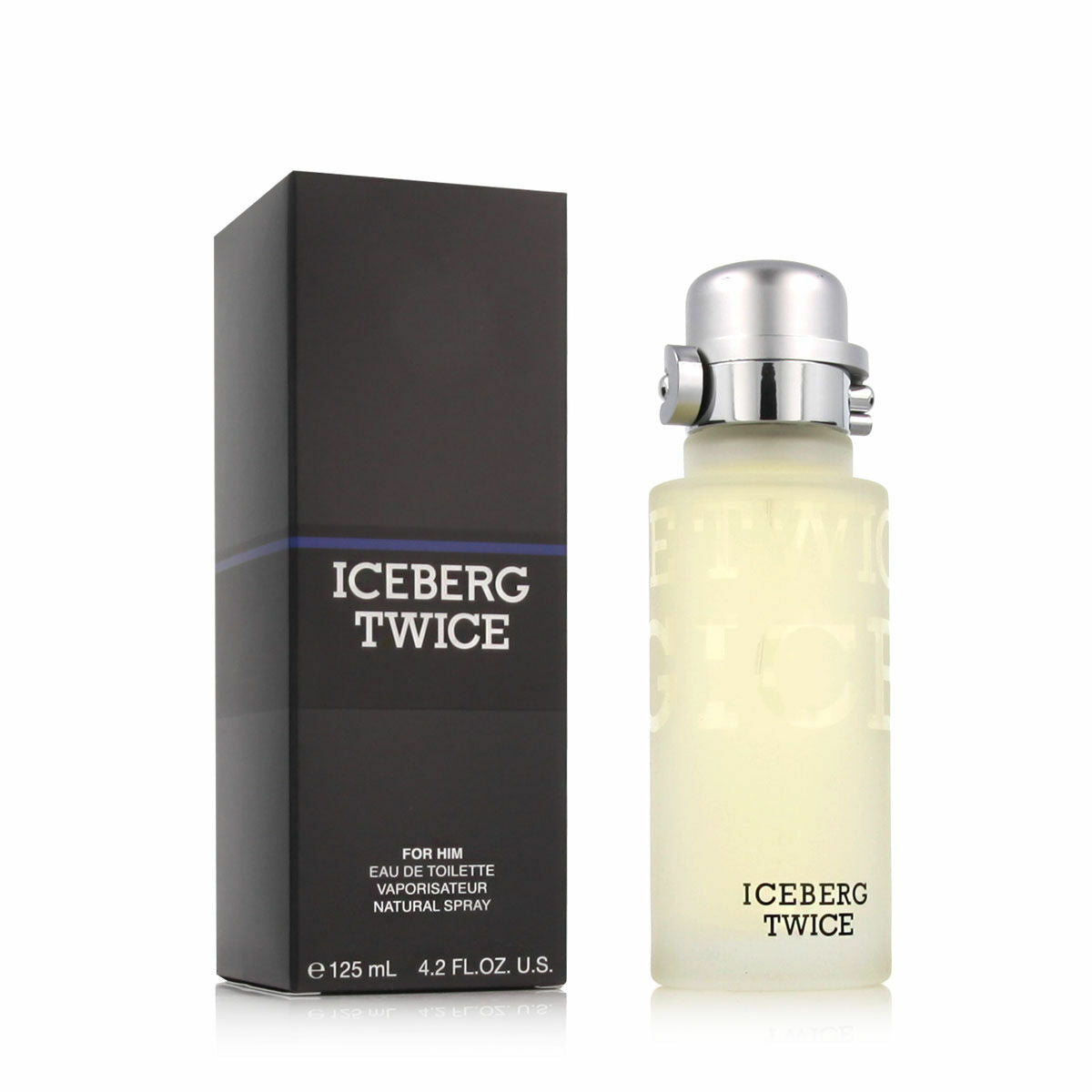 Parfum Homme Iceberg ICEBERG TWICE 125 ml avec emballage élégant, vaporisateur naturel, parfum EDT pour hommes.
