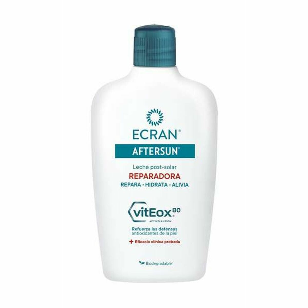 After Sun Ecran vitEox hydrating lotion, 400 ml, repairs and hydrates skin after sun exposure.