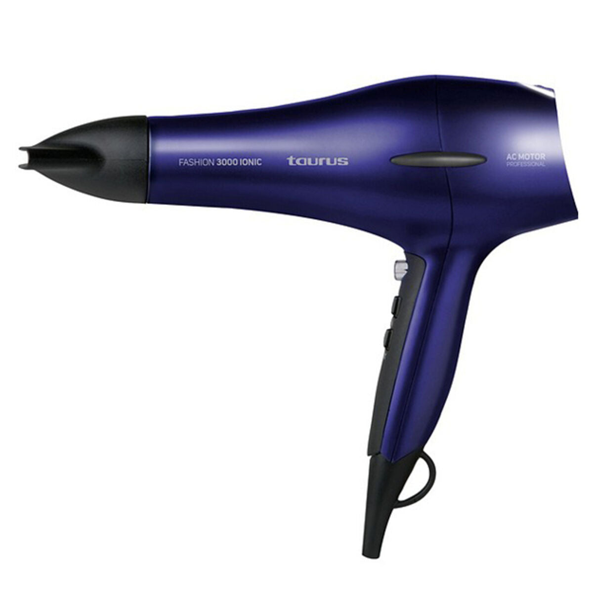 Sèche-cheveux Taurus FASHION 3000 IO 2200 W Bleu Pourpre, appareil électroménager ionic avec moteur AC.