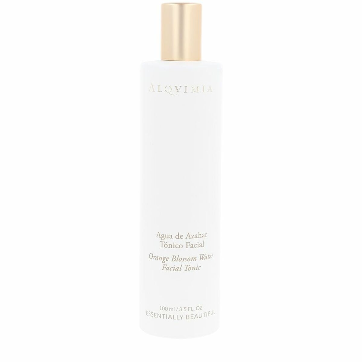 Tonique eau de fleur d'oranger Alqvimia 100ml, un produit de beauté naturel et unisexe pour le soin du visage.