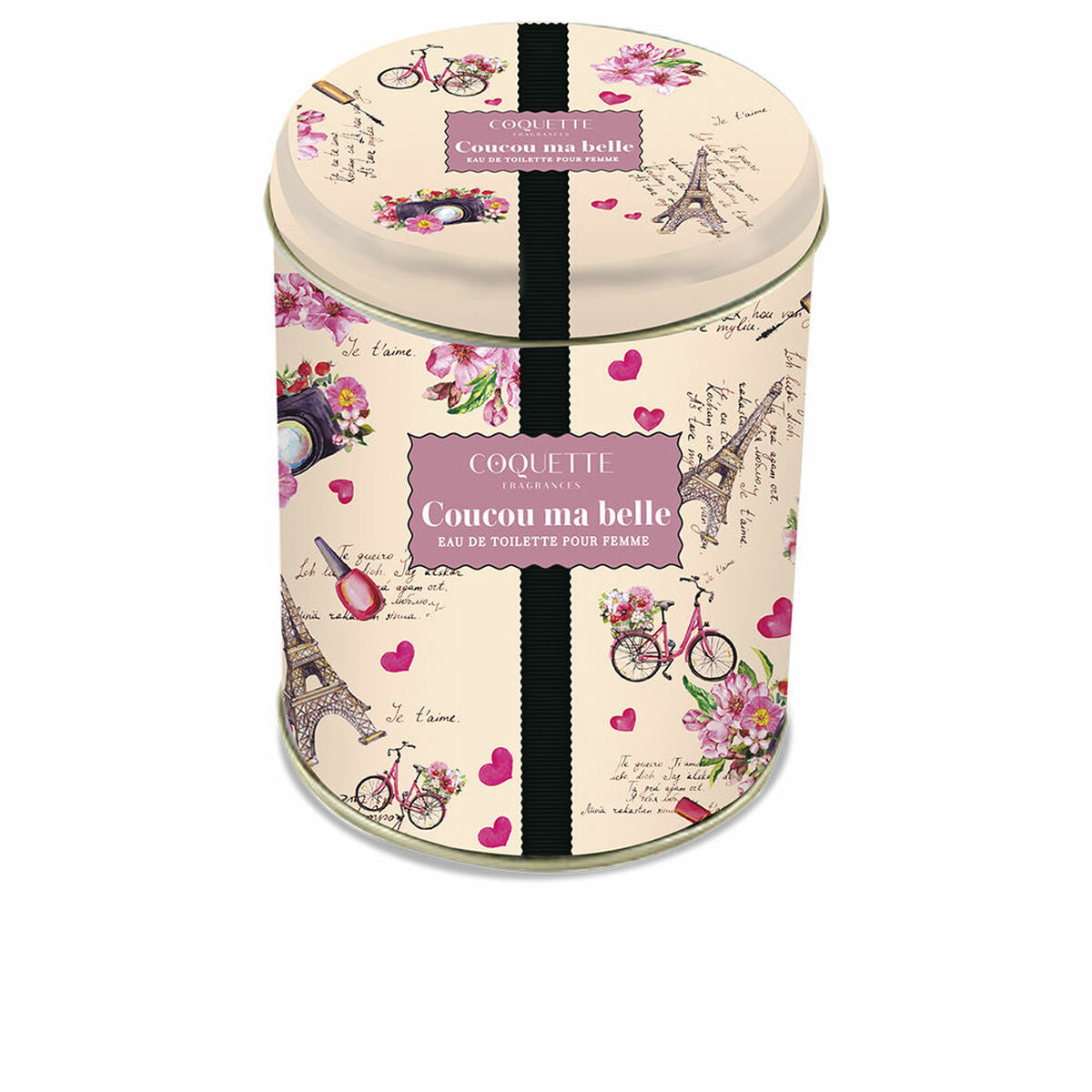 Coffret parfum Coquette Coucou ma belle en boîte décorée, édition Eau de Toilette 100 ml pour femmes.