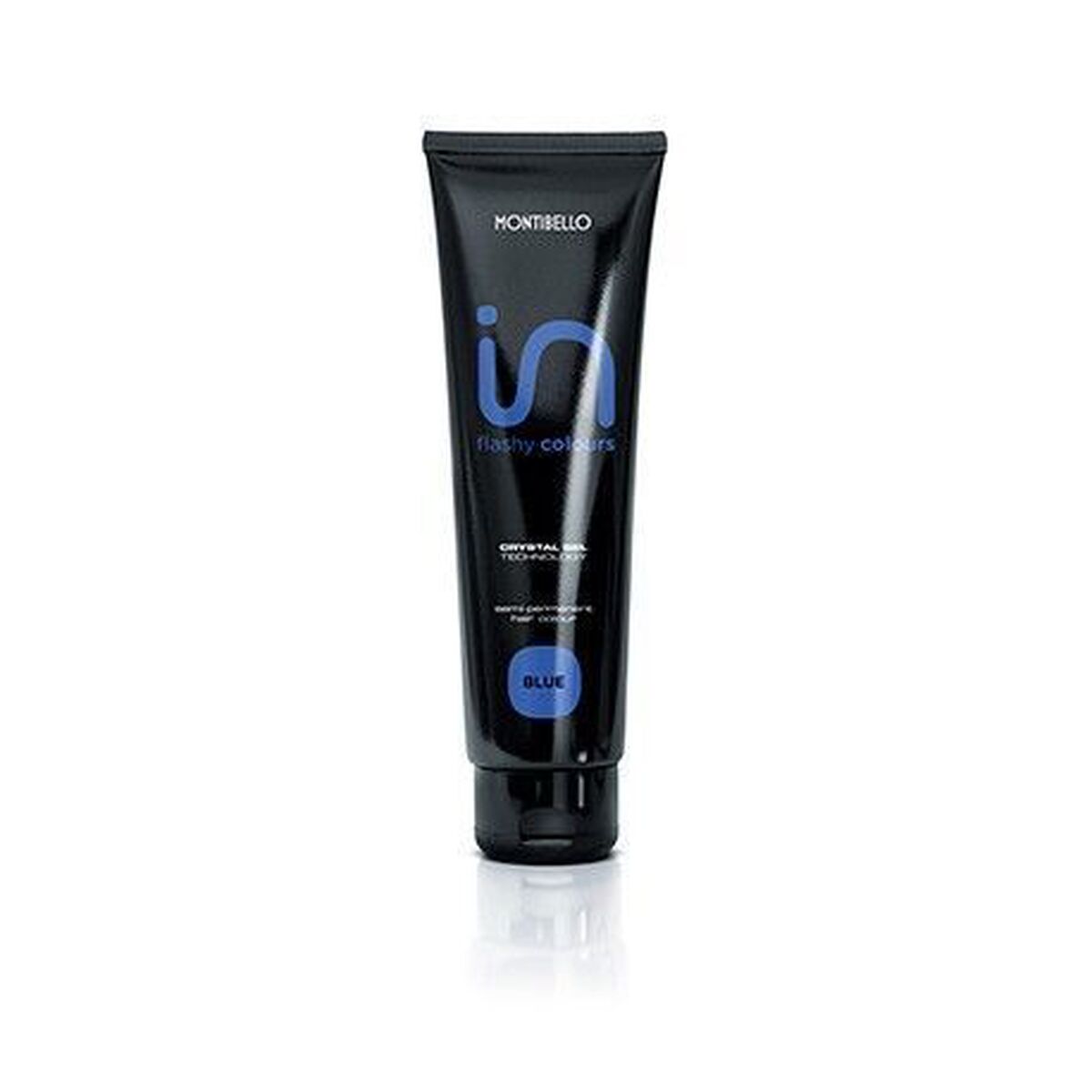 Montibello In Flashy Colour Blue 150 ml semi-permanent hair dye tube, ideal for enhancing beauty and changing looks.