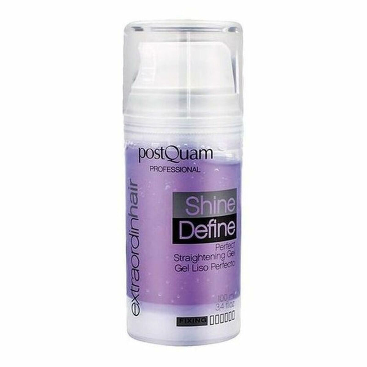Gel stylisant Extraordinhair Postquam 100 ml pour un look parfait et du brillance, idéal pour les femmes.